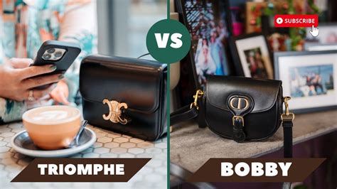 celine triomphe vs dior bobby|Quiz Time: The Ultimate Flap Bag Showdown .